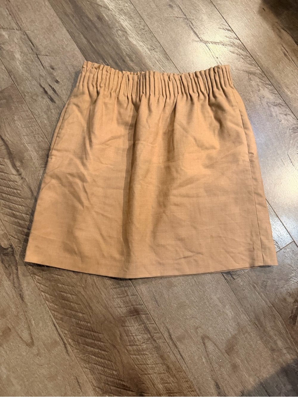 J. Crew Camel Elastic-Waist Mini Skirt